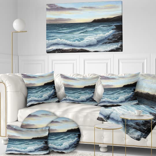 Designart - Ocean Waves at Seashore